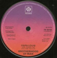 7" 45RPM Papa Louis/For You by Brotherhood Of Man from PYE