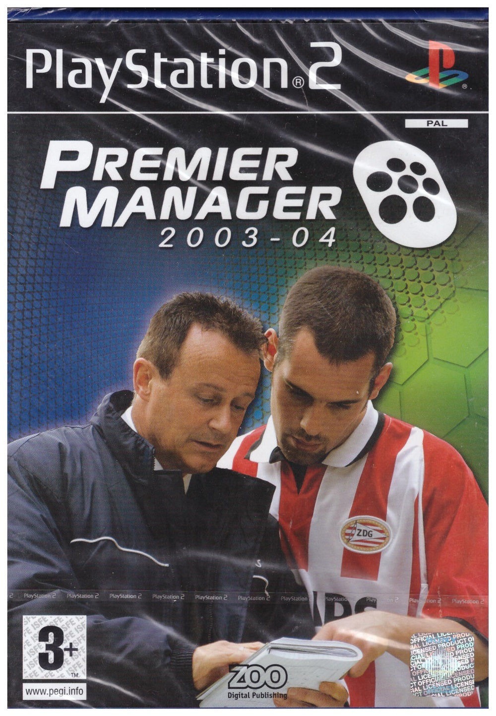 Premier Manager 2003-04 PAL for Sony Playstation 2/PS2 from Zoo Digital (SLES 51833)