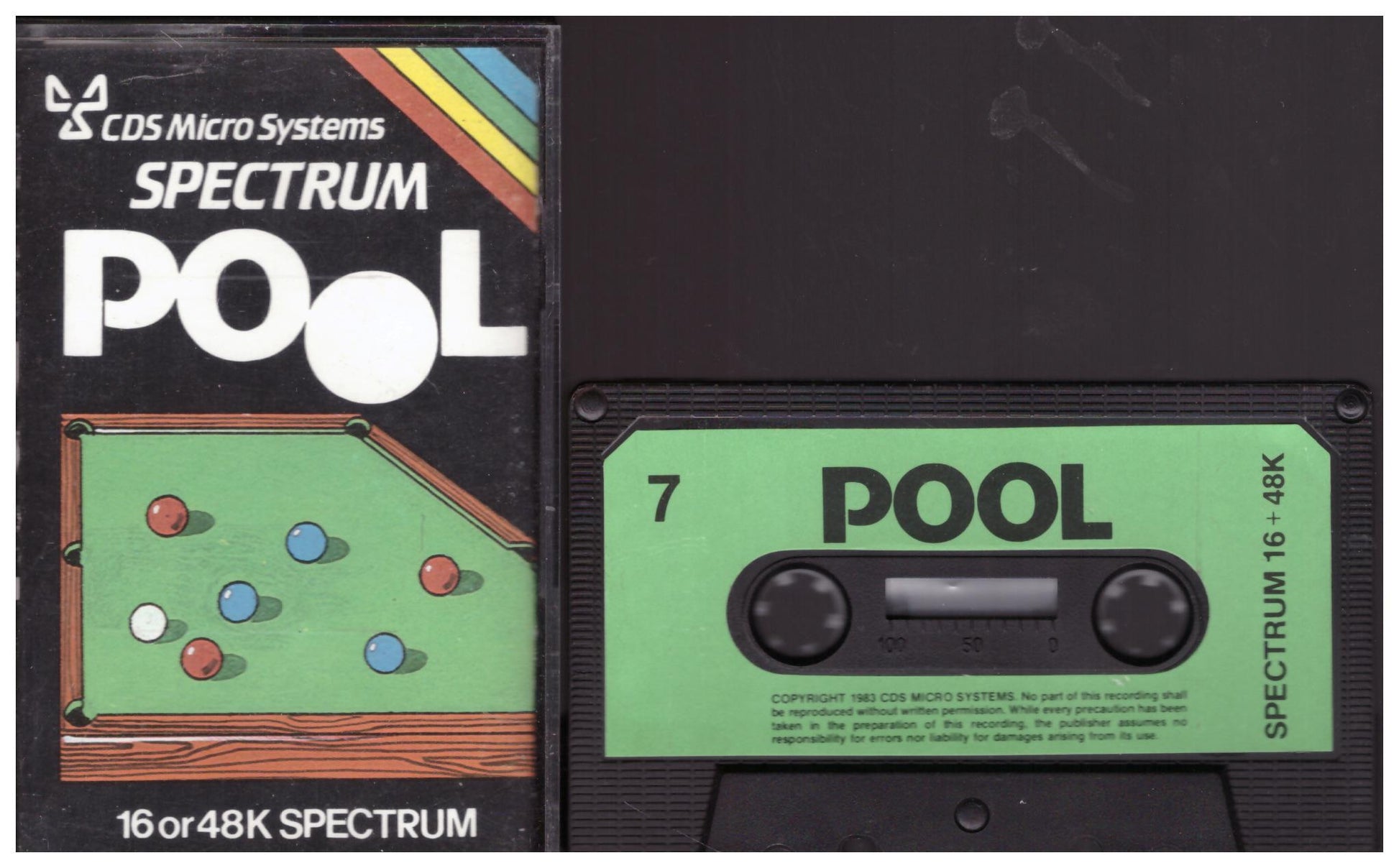 Pool for ZX Spectrum from CDS Micro Systems