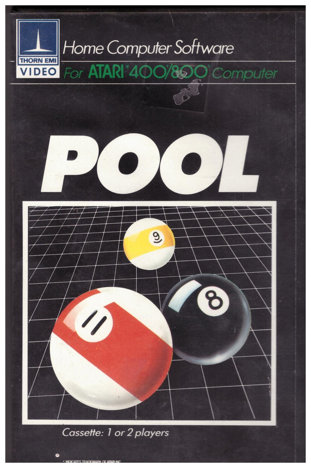 Pool for Atari 8-Bit Computers from Thorn EMI Video