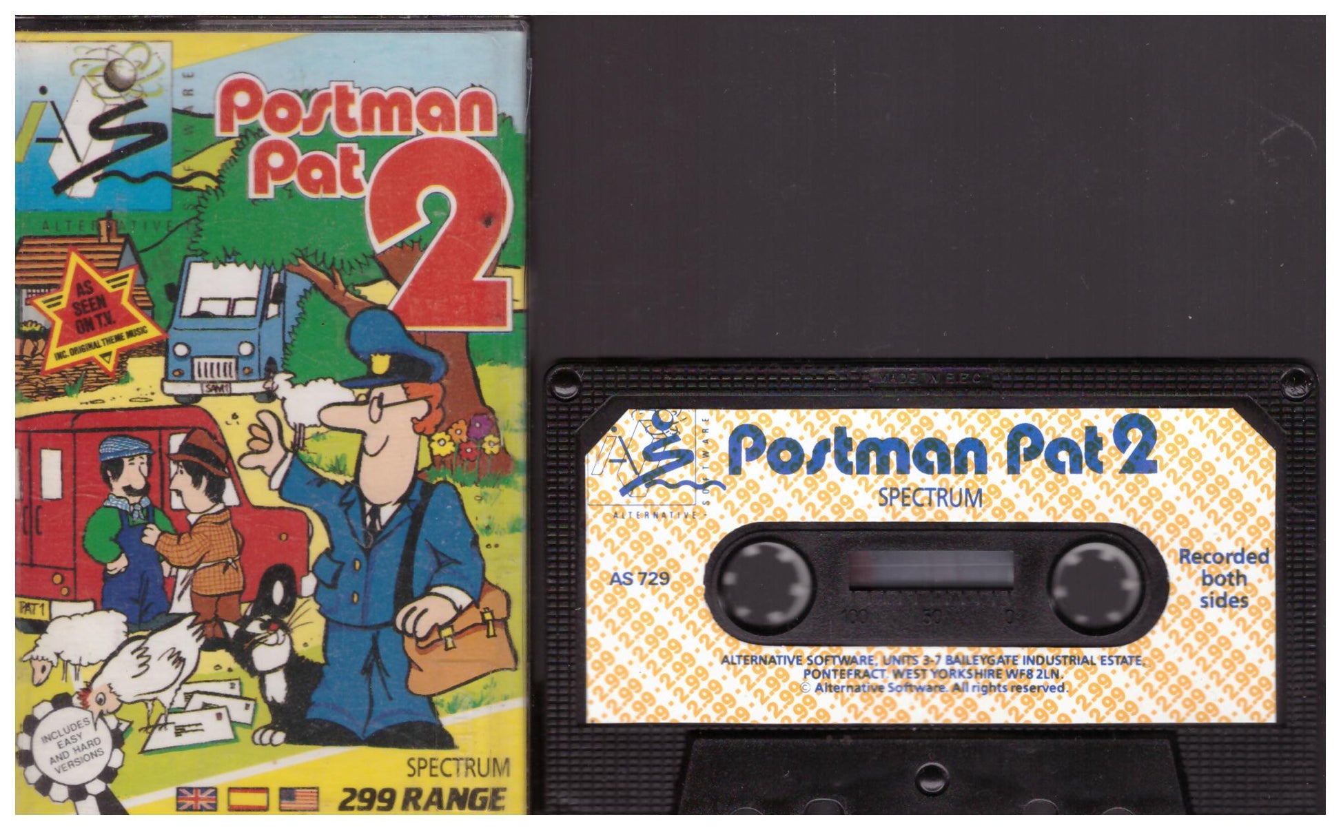 Postman Pat 2 for ZX Spectrum from Alternative Software (AS 729)