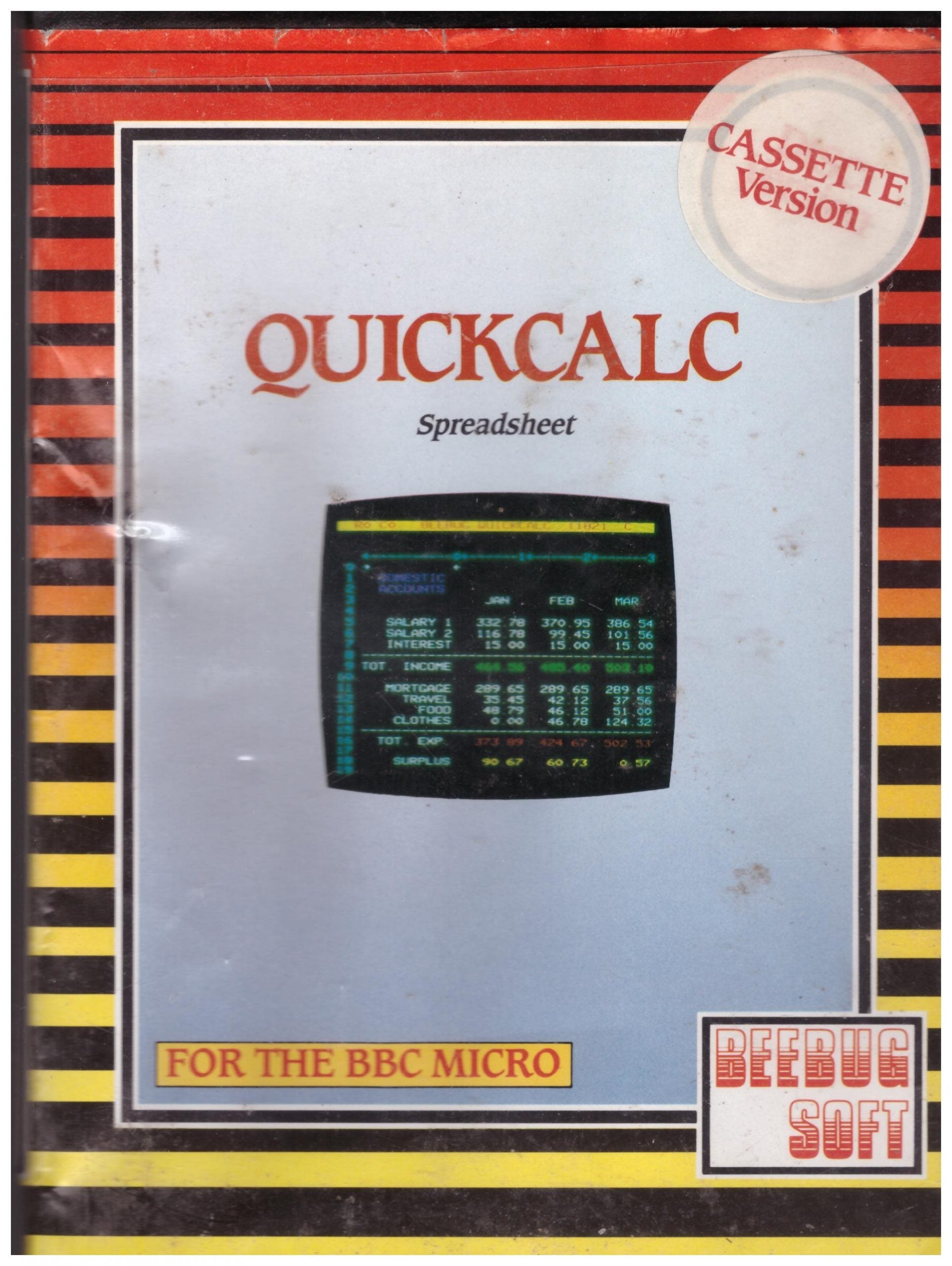 Quickcalc for BBC Micro Model B from Beebugsoft