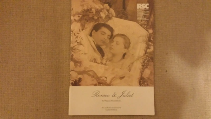 Romeo And Juliet Programme by The Royal Shakespeare Company