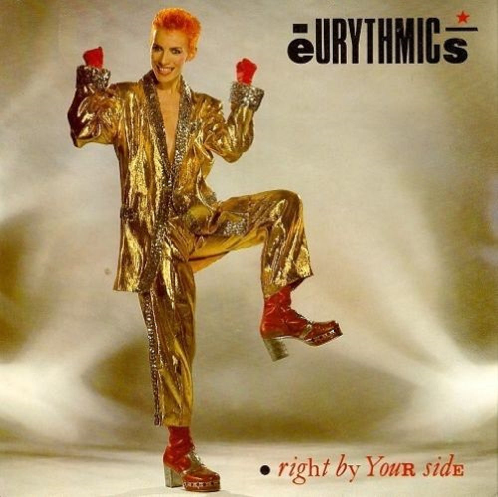 7" 45RPM Right By Your Side/Right By Your Side (Party Mix) by Eurythmics from RCA (DA 4)