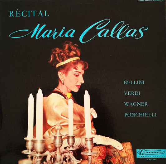 Recital album by Maria Callas, Musidisc classical music vinyl, Maria Callas opera record, vintage vinyl album for collectors