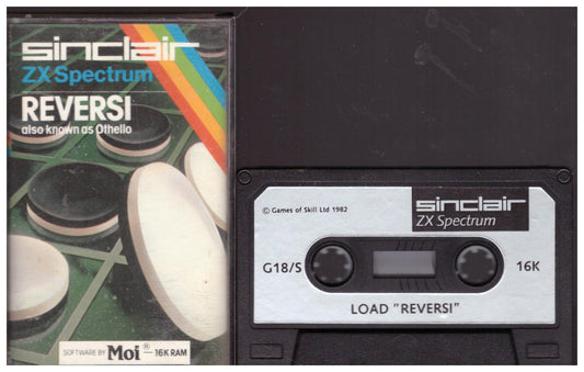 Reversi for ZX Spectrum from Moi/Sinclair (G18/S)