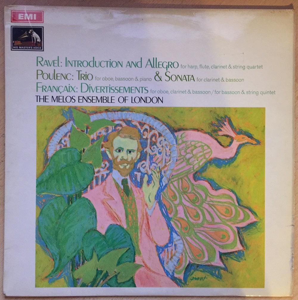 Ravel: Introduction And Allegro/Poulenc: Trio & Sonata/Francaix: Divertissements by The Melos Ensemble Of London from EMI/His Master's Voice (ASD 2506)