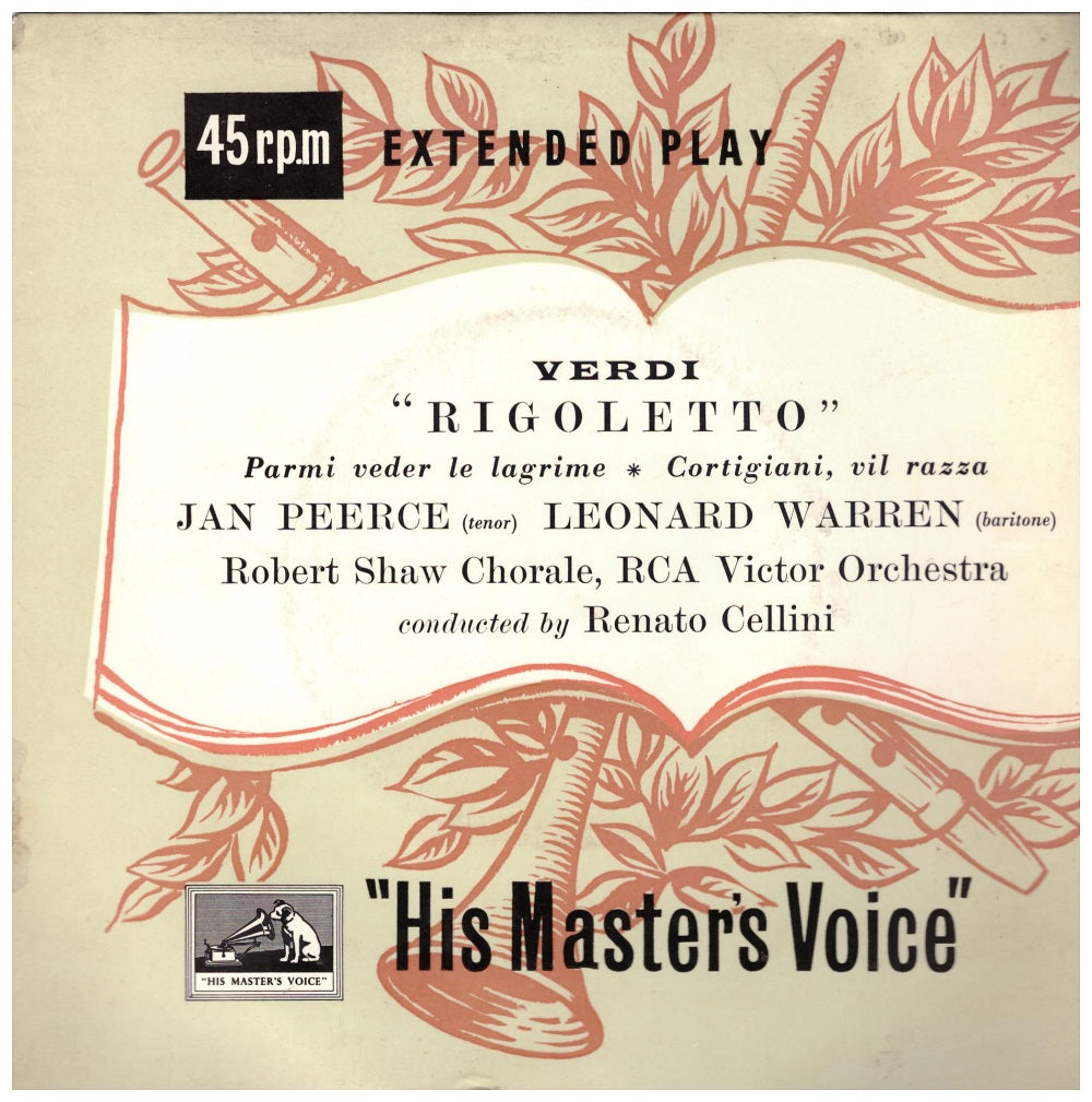 7" 45RPM Rigoletto by Verdi from His Master's Voice (7ER5053)