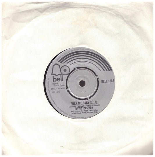 Rock Me Baby/Two Time Loser by David Cassidy from Bell (BELL 1268)