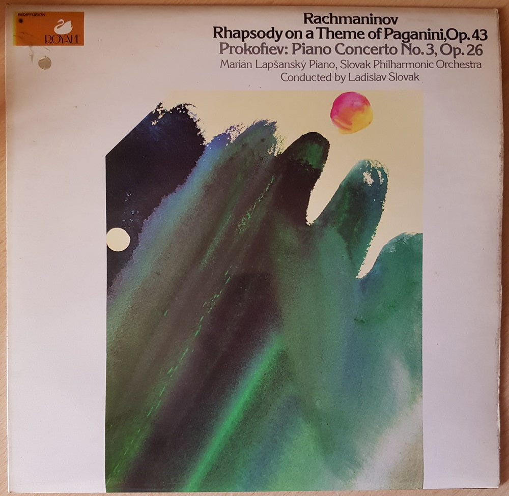 Rachmaninov: Rhapsody On A Theme Of Paganini, Op. 43/Prokofiev: Piano Concerto No. 3, Op.26 by Marian Lapsansky/Slovak Philharmonic Orchestra from Rediffusion Royale (ROY 2007)