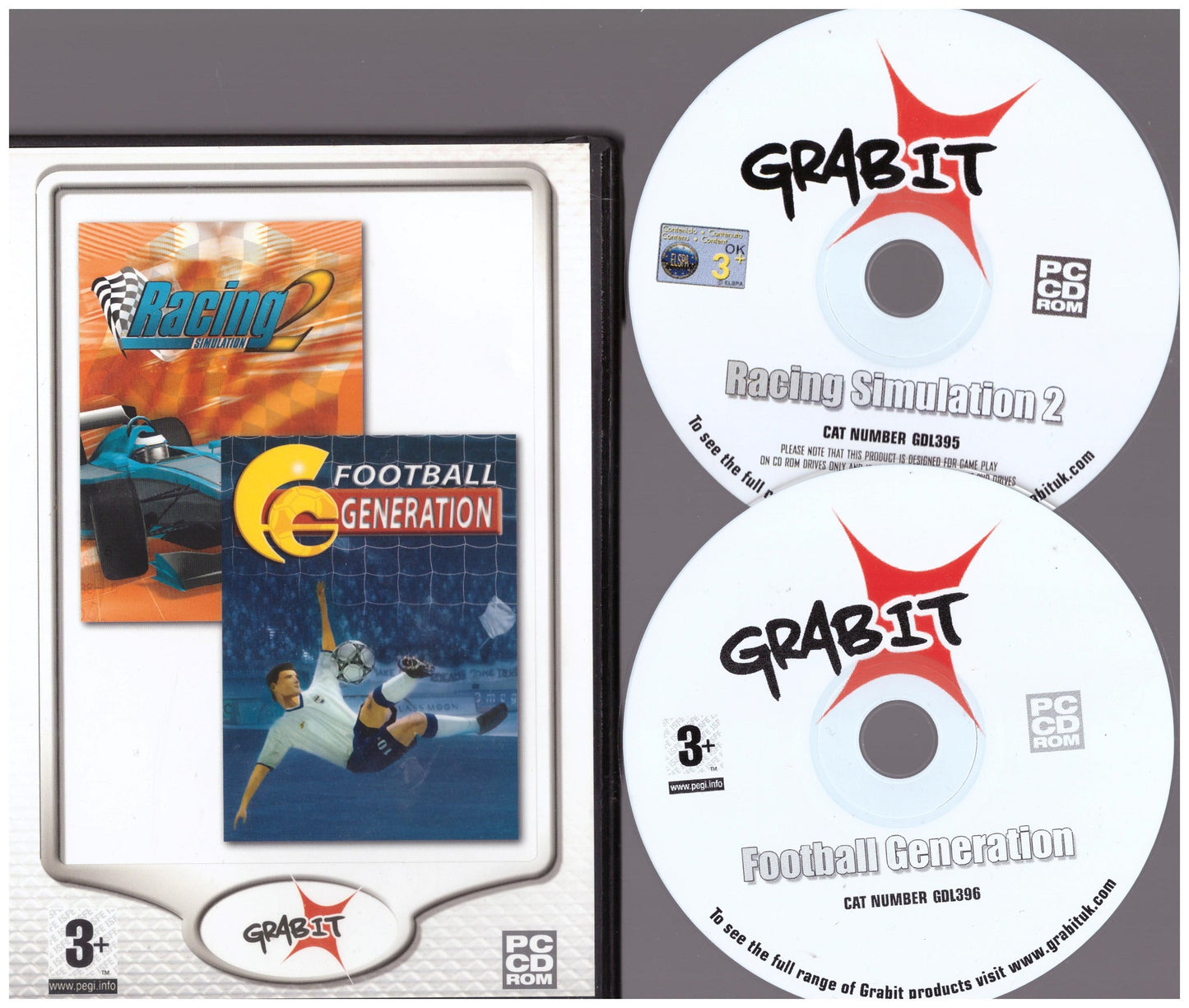 Racing Simulation 2/Football Generation for PC from Grab-It (GDL812)