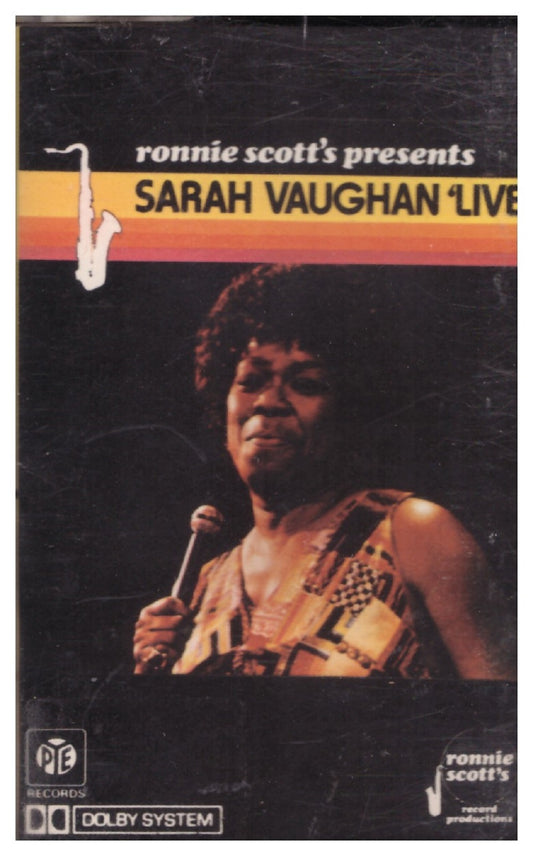 Ronnie Scott's Presents Sarah Vaughan 'Live' from PYE Records on Cassette (ZCP 18544)