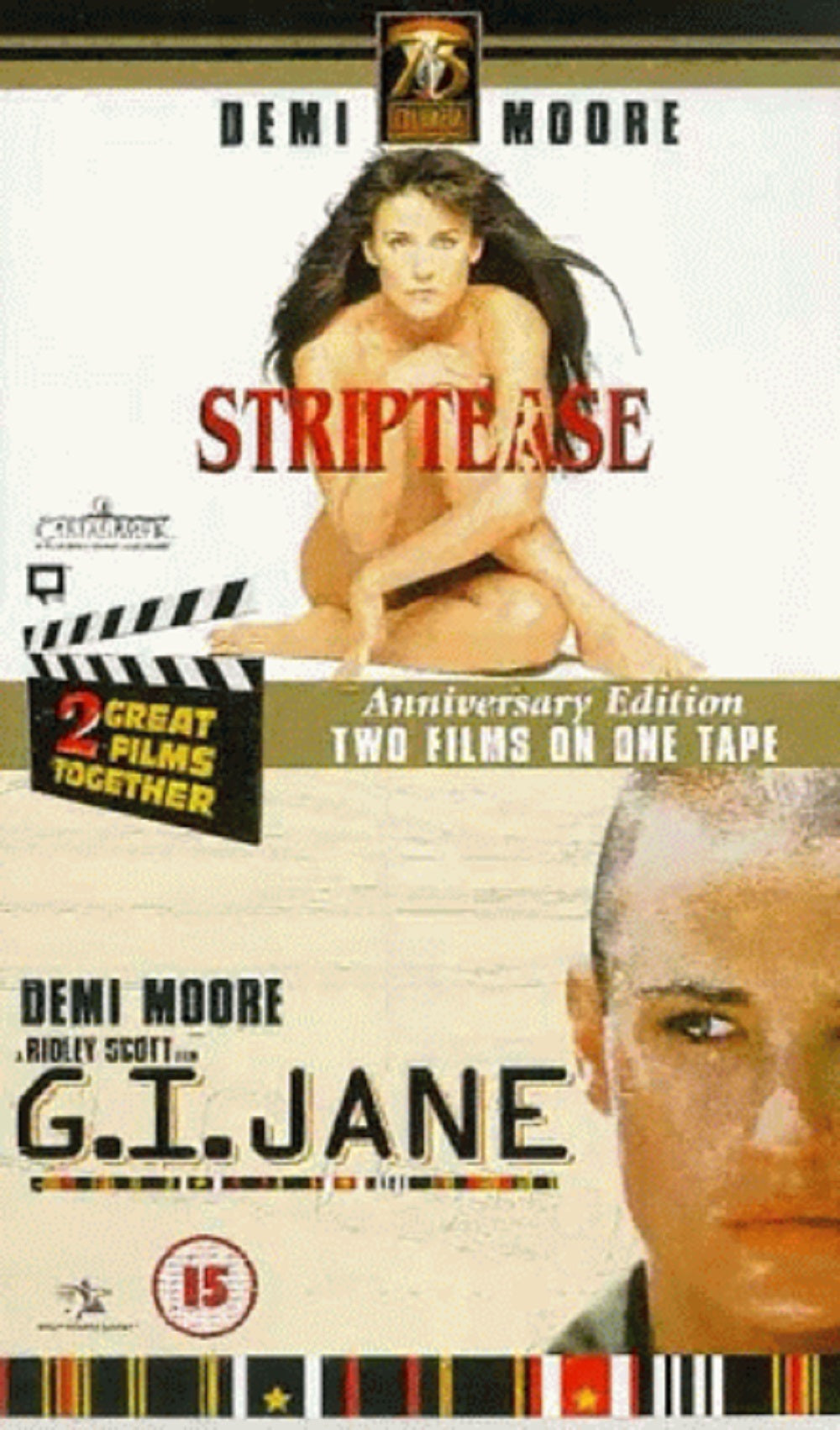 Striptease/G.I. Jane VHS from Columbia Tristar Home Video (CVRP 726)