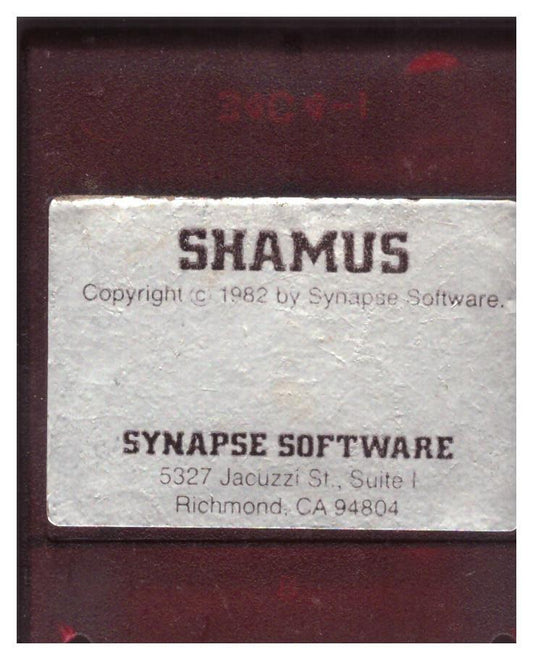 Shamus for Atari 8-Bit Computers from Synapse Software