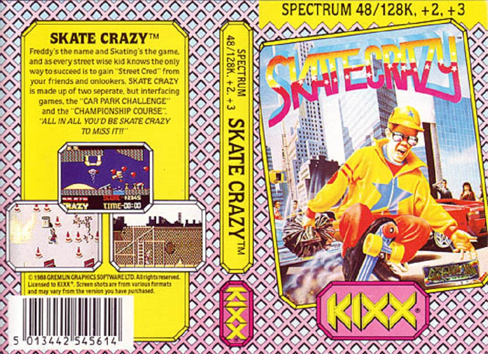 Skate Crazy for ZX Spectrum from Kixx