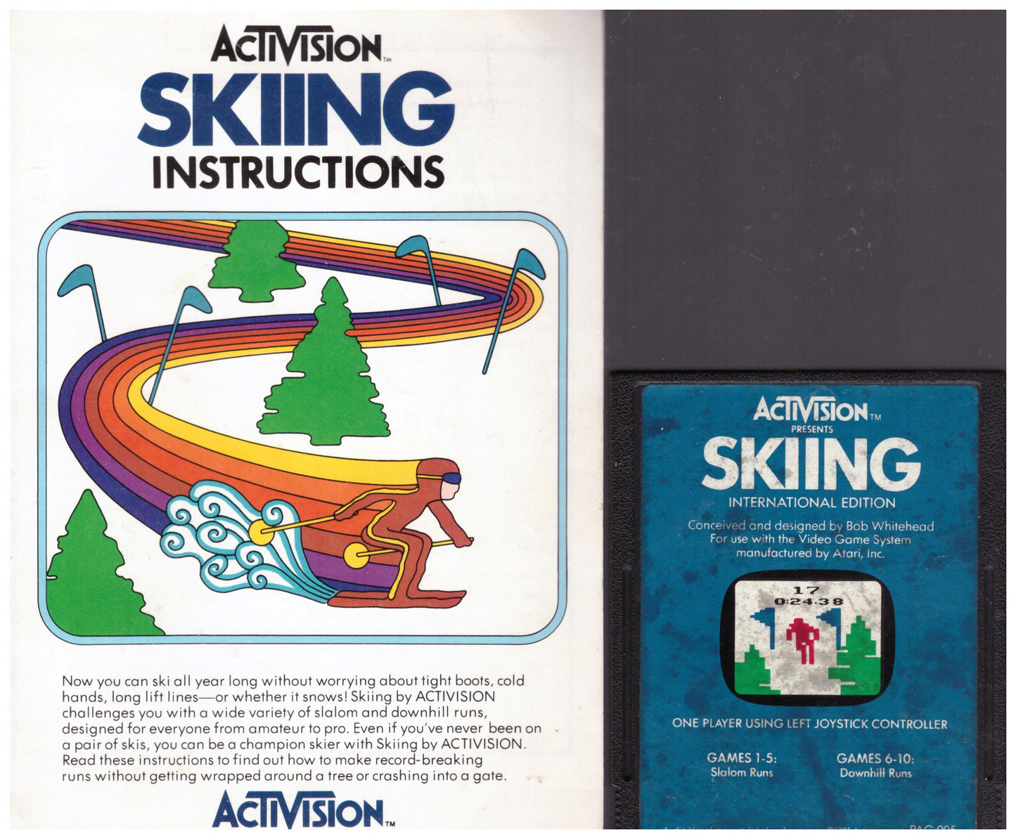 Skiing for Atari 2600/VCS from Activision (PAG-005)