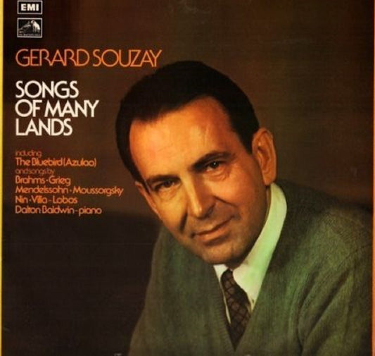 Songs of Many Lands, Gérard Souzay vinyl, His Master's Voice EMI, classical vocal album, international art songs, collectible vinyl records, baritone performances, classical music for sale