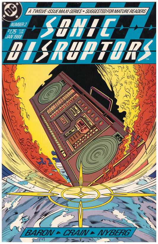 Sonic Disruptors #2 Jan 88 from DC Comics