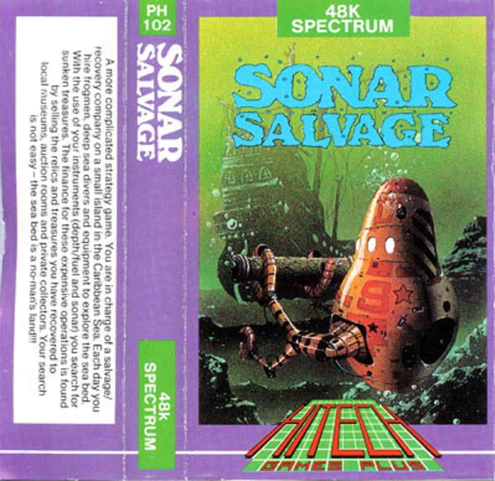 Sonar Salvage for ZX Spectrum from HiTech Games Plus