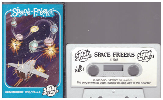 Space Freeks for Commodore 16/Plus 4 from Solar Software