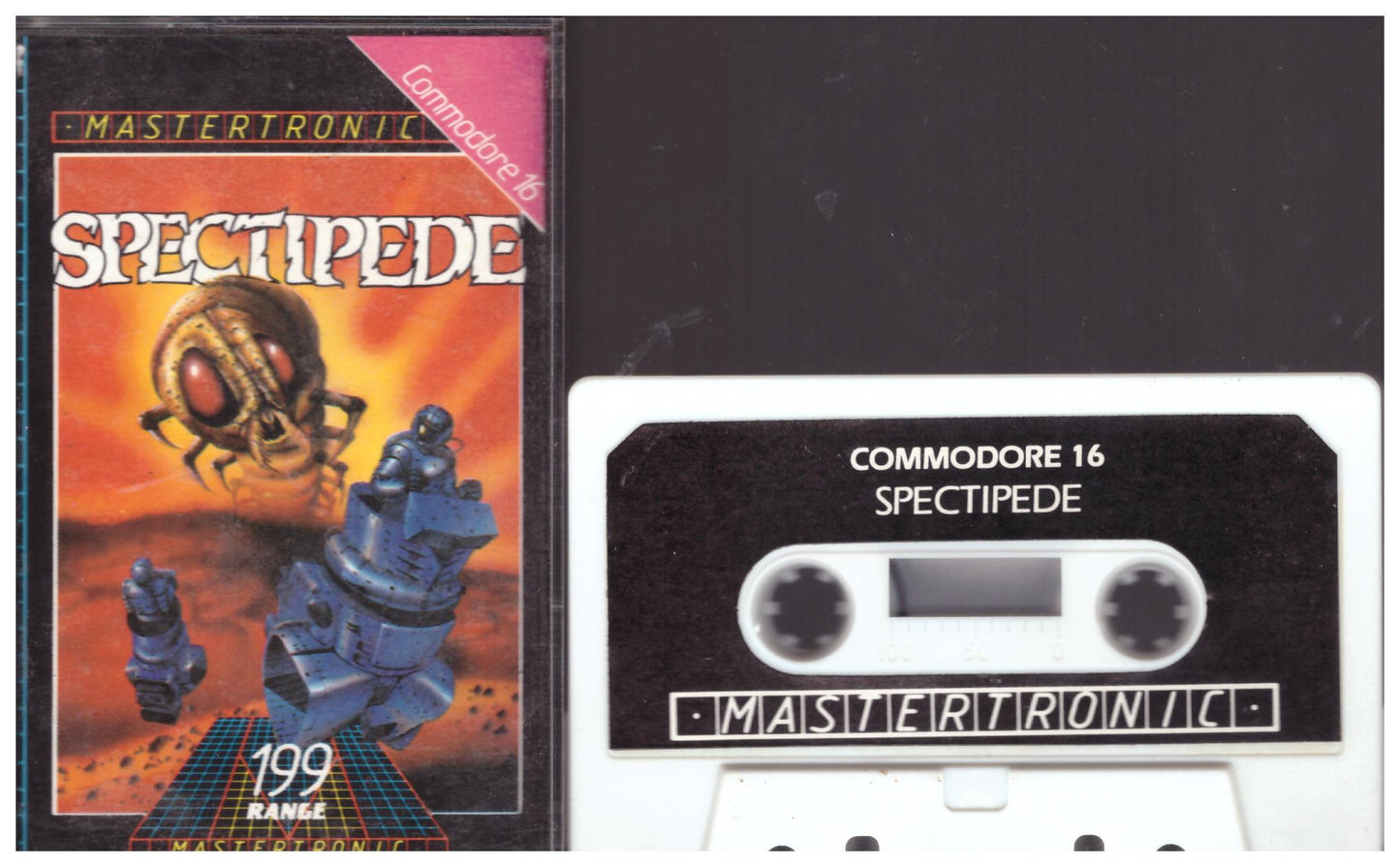 Spectipede for Commodore 16/Plus 4 from Mastertronic (2C 0021)