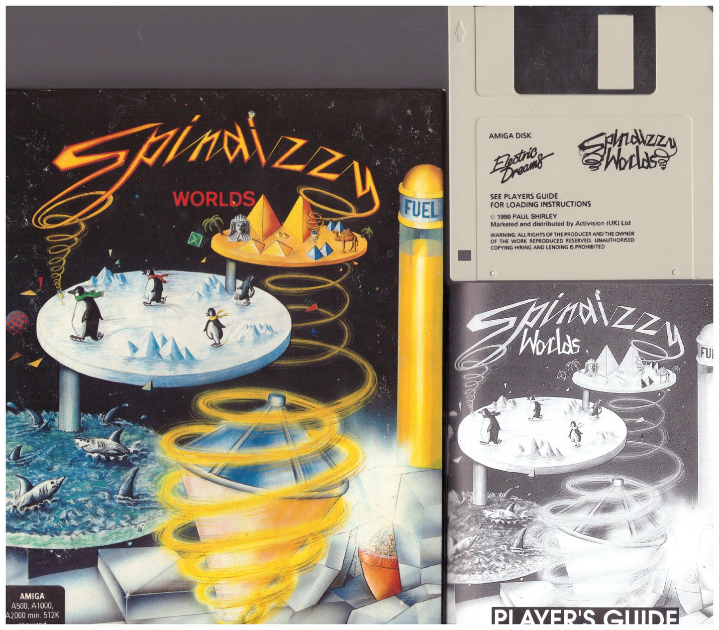 Spindizzy Worlds for Commodore Amiga from Electric Dreams