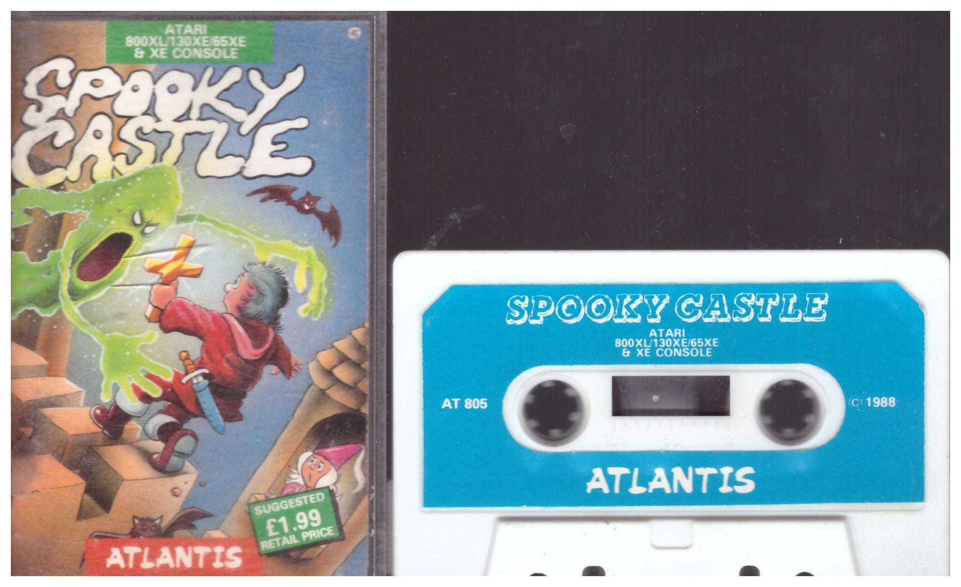 Spooky Castle for Atari 8-Bit Computers from Atlantis (AT 805)