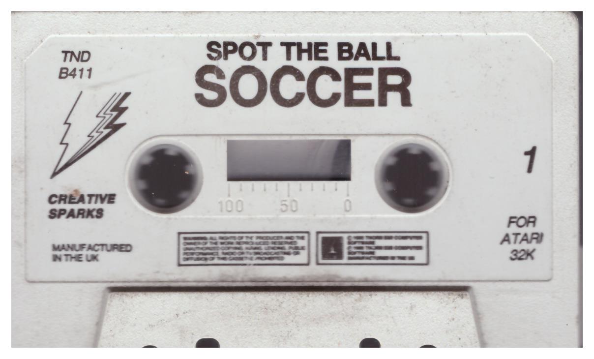 Spot The Ball for Atari 8-Bit Computers from Creative Sparks (TND B411)