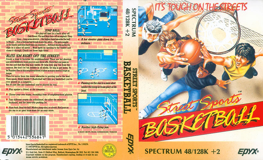 Street Sports Basketball for ZX Spectrum from Epyx/U.S. Gold