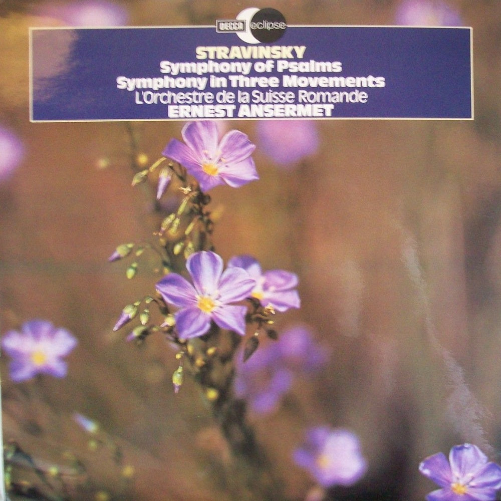 Stravinsky: Symphony Of Psalms/Symphony In Three Movements by L'Orchestre De La Suisse Romande & Ernest Ansermet from Decca (ECS 820)