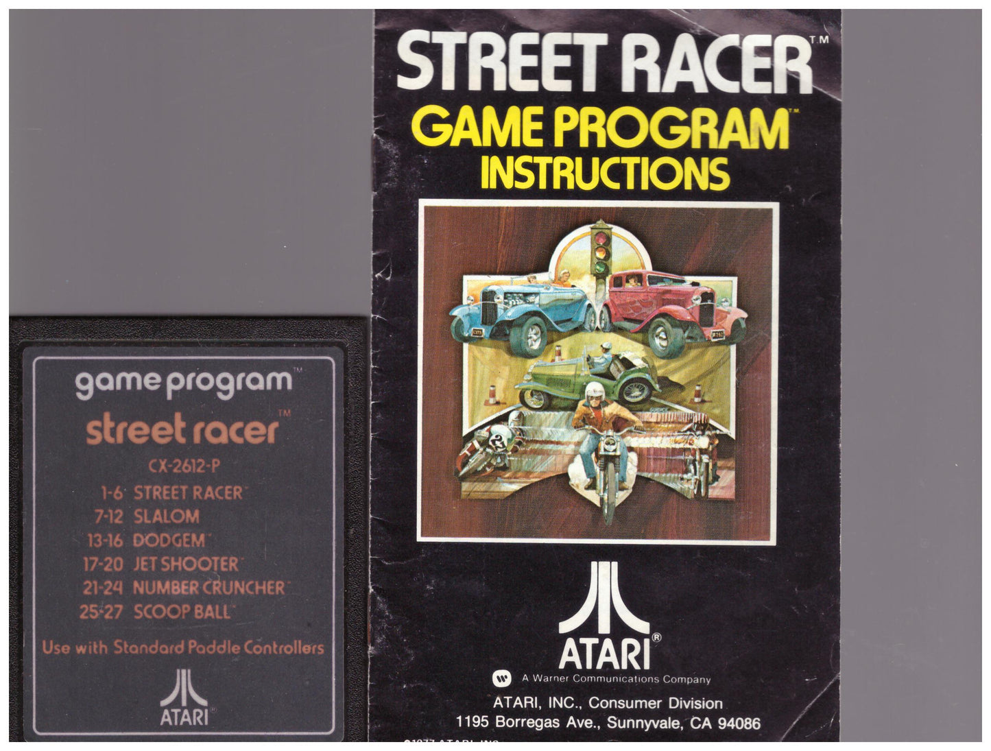 Street Racer for Atari 2600/VCS from Atari (CX-2612-P)