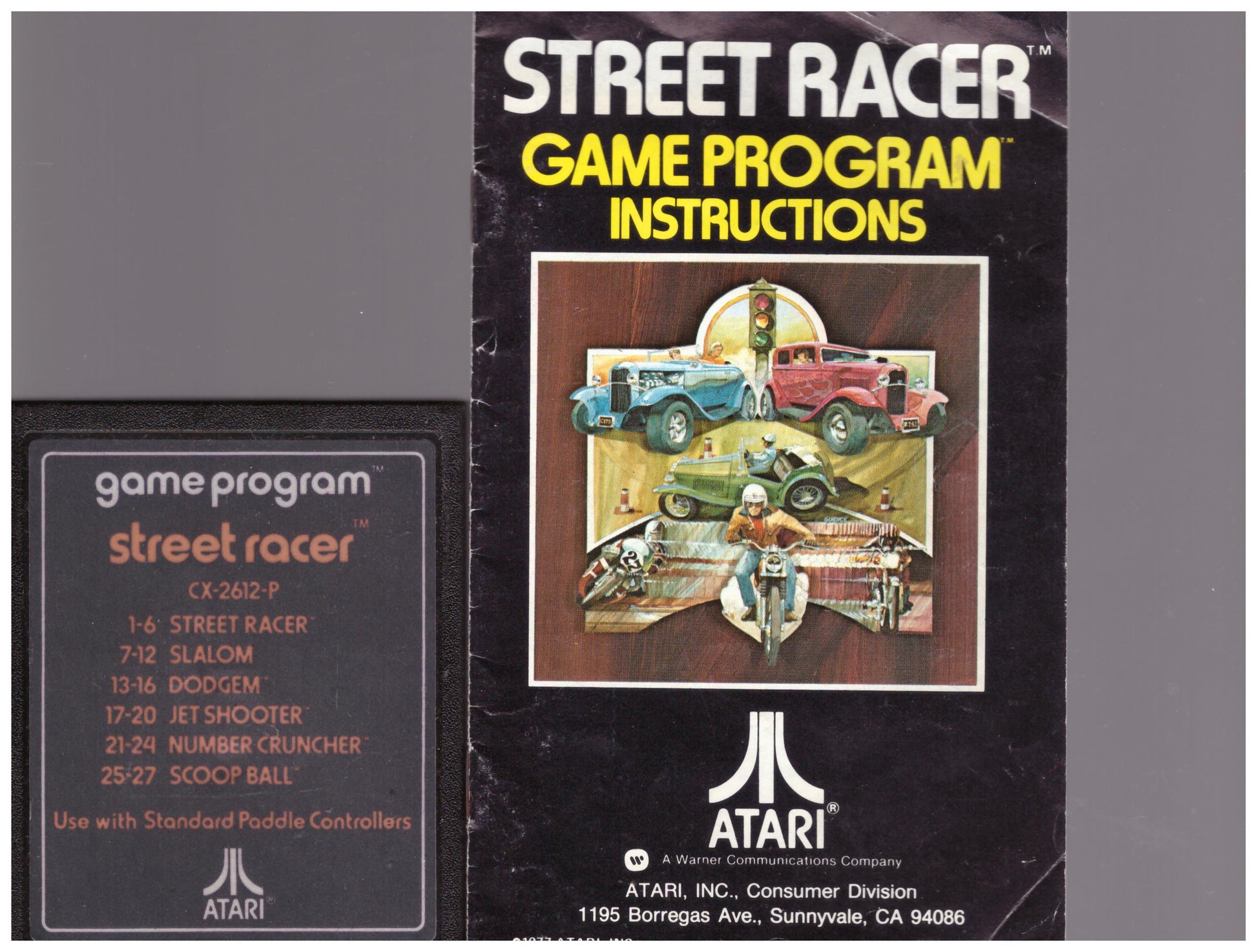 Street Racer for Atari 2600/VCS from Atari (CX-2612-P)