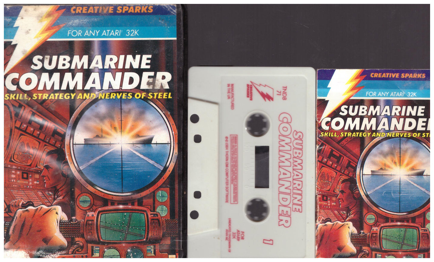 Submarine Commander for Atari 8-Bit Computers from Creative Sparks (TNDB 71)