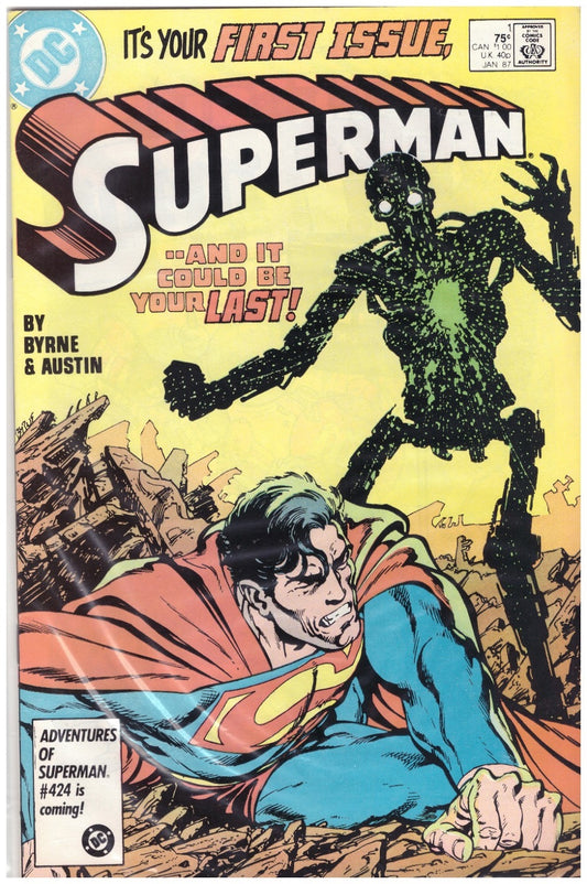 Superman #1 Jan 87 from DC Comics