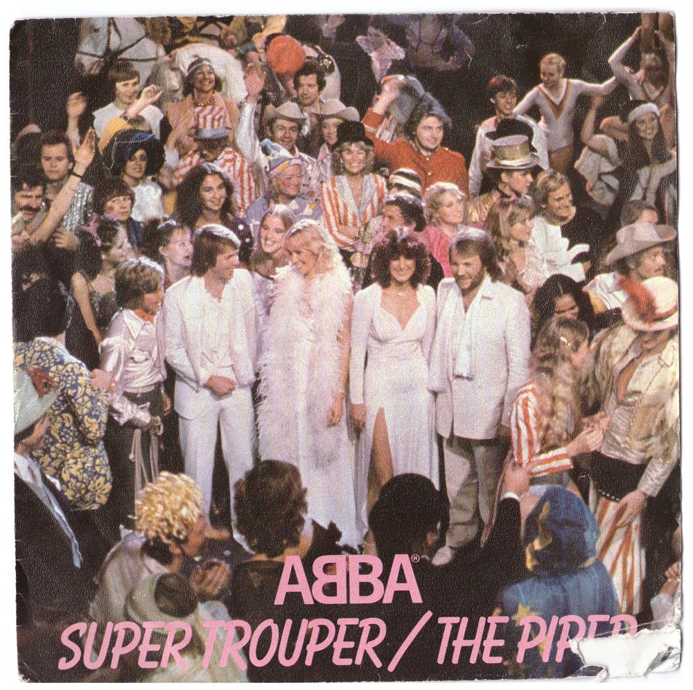 7" 45RPM Super Trouper/The Piper by Abba from Epic