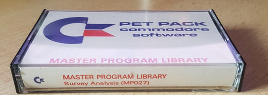 Survey Analysis for Commodore PET from Commodore Software (MP027)