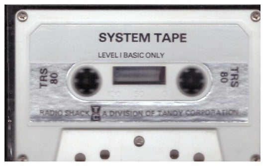 System Tape Level I Basic Only for Tandy TRS-80 from Tandy Corporation