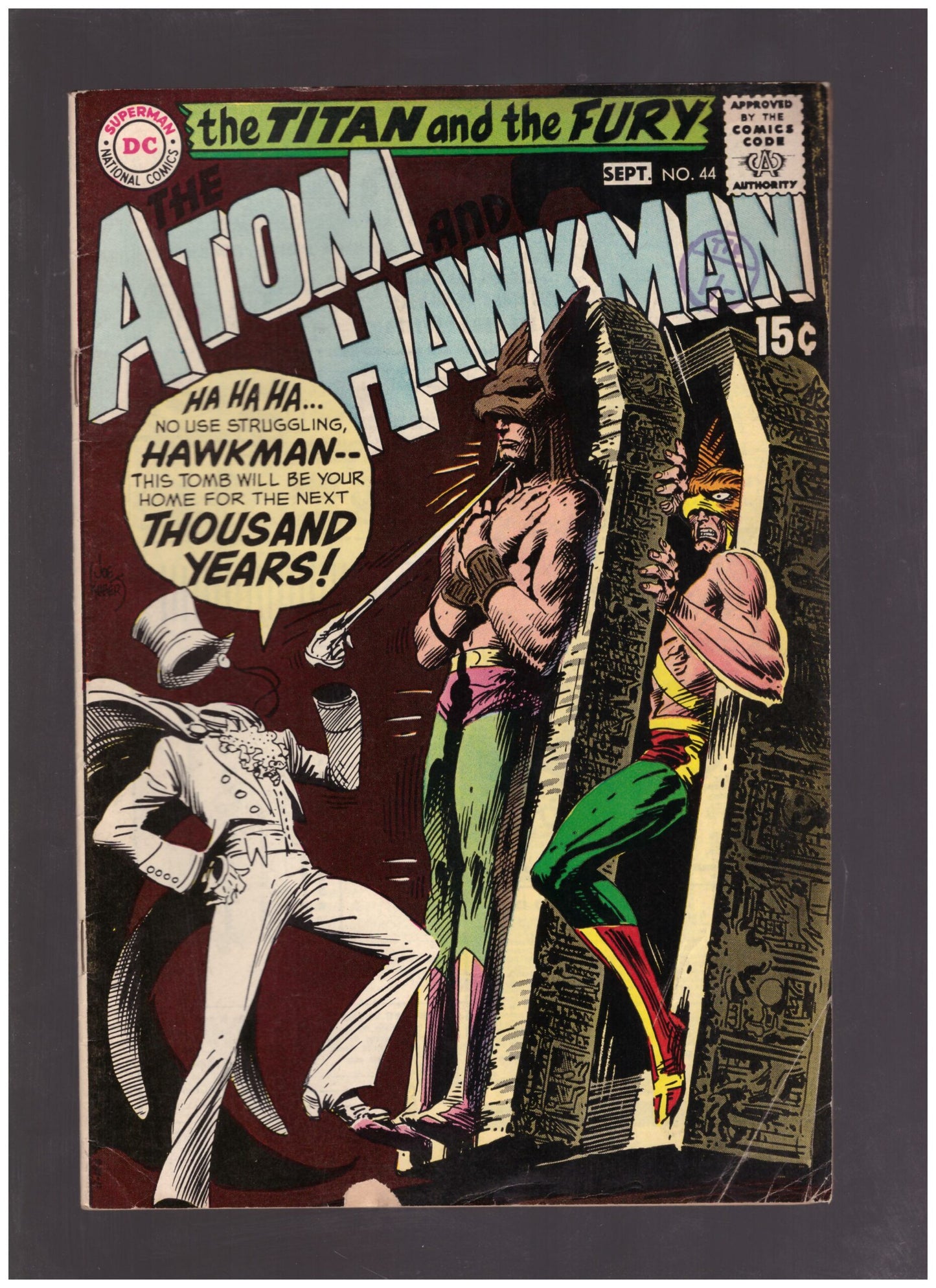 The Atom And Hawkman #44 Sep 1969 from DC Comics