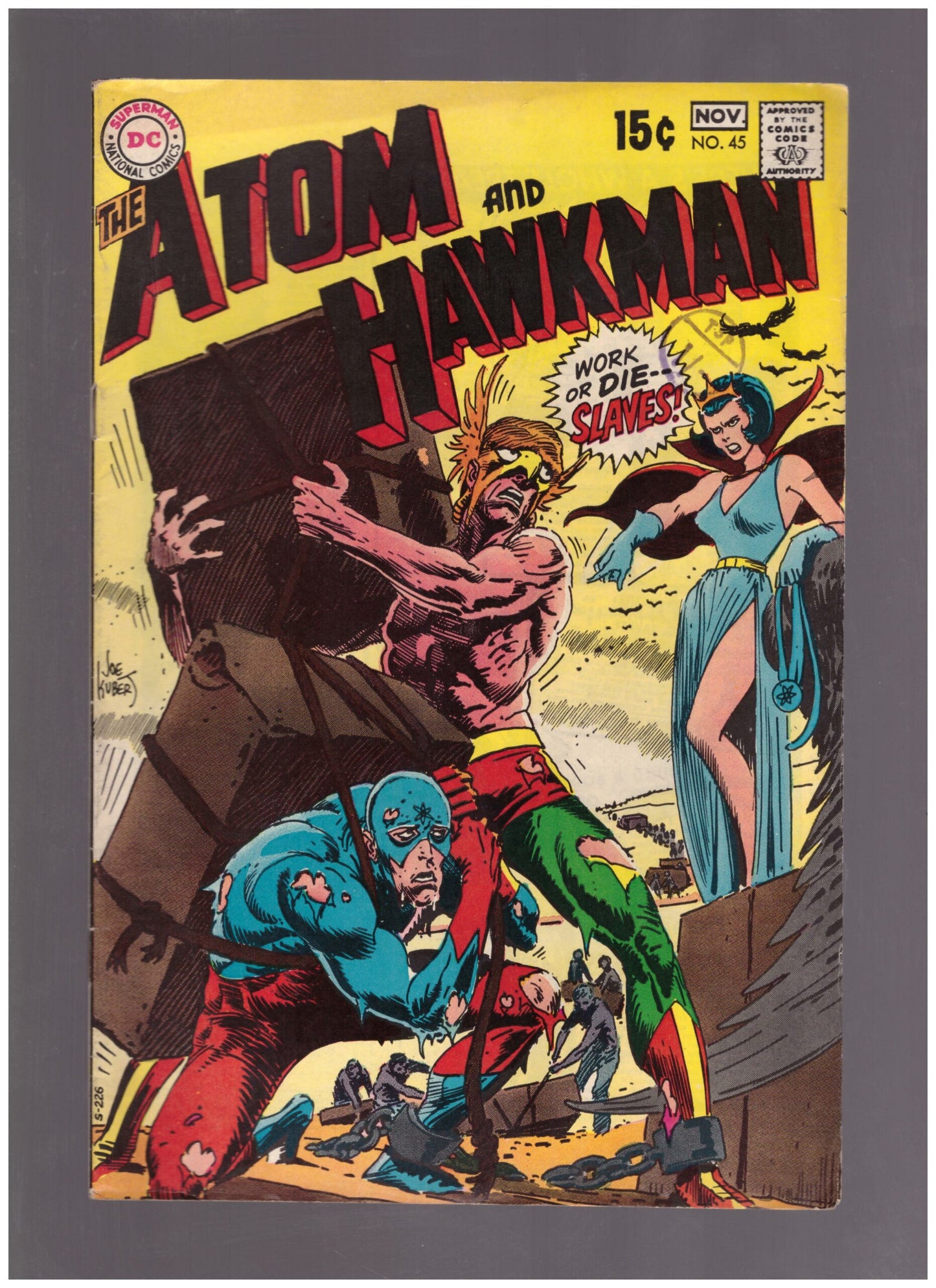 The Atom And Hawkman #45 Nov 1969 from DC Comics