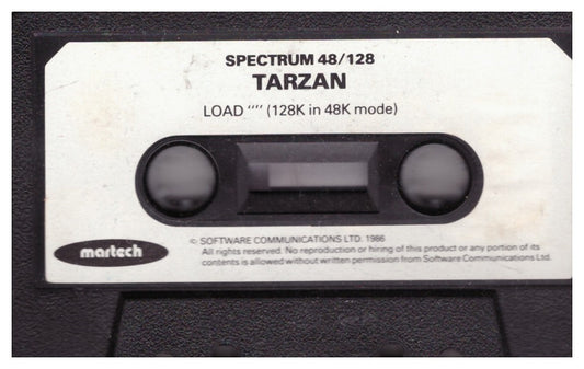 Tarzan Tape Only for ZX Spectrum from Martech