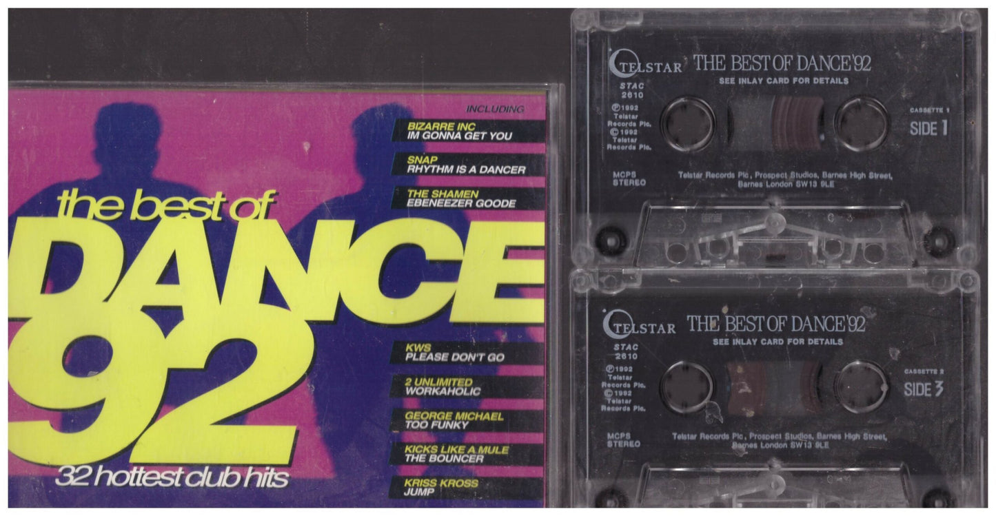 The Best Of Dance 92 from Telstar on Cassette (STAC 2610)