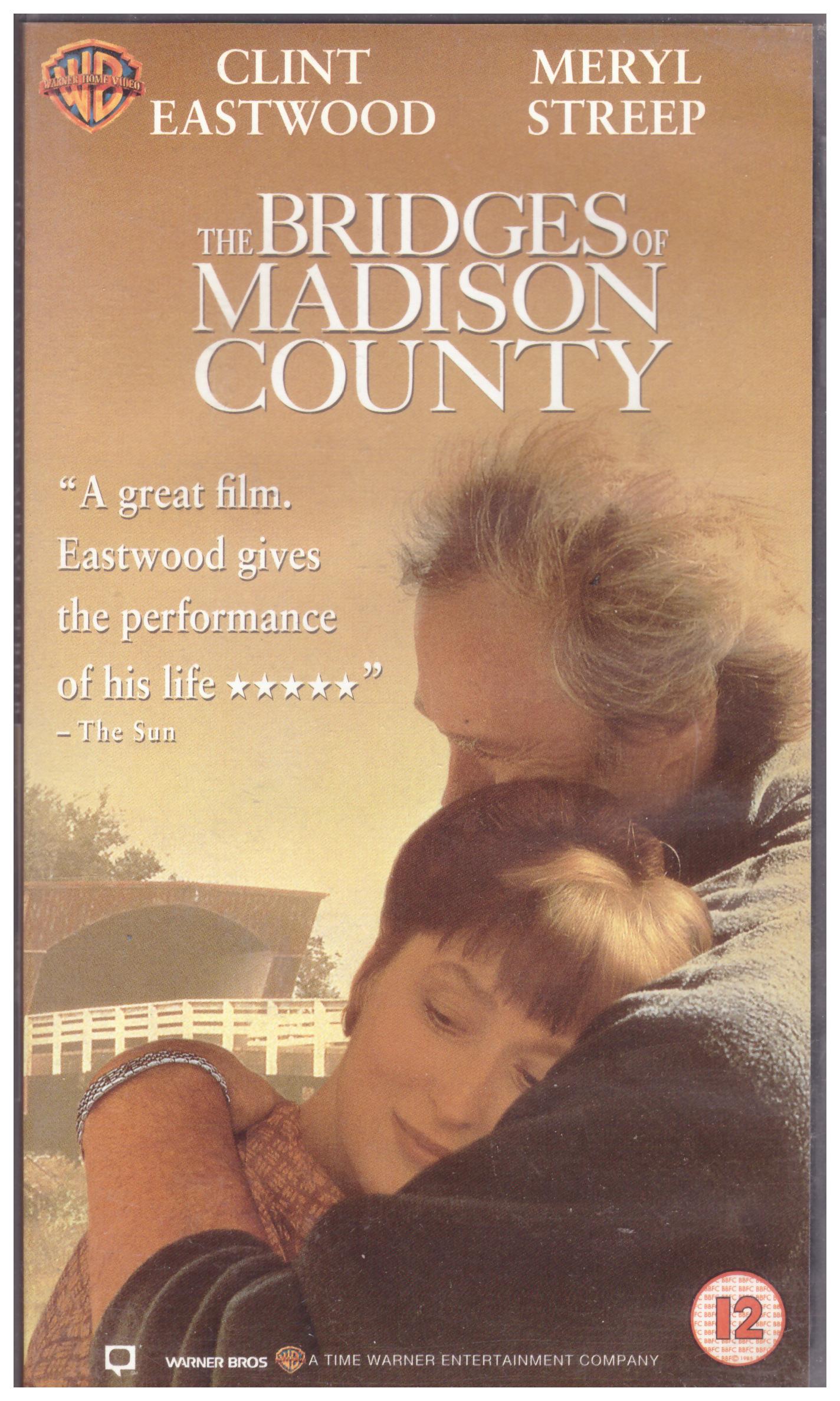 The Bridges Of Madison County VHS from Warner Home Video (S013772)