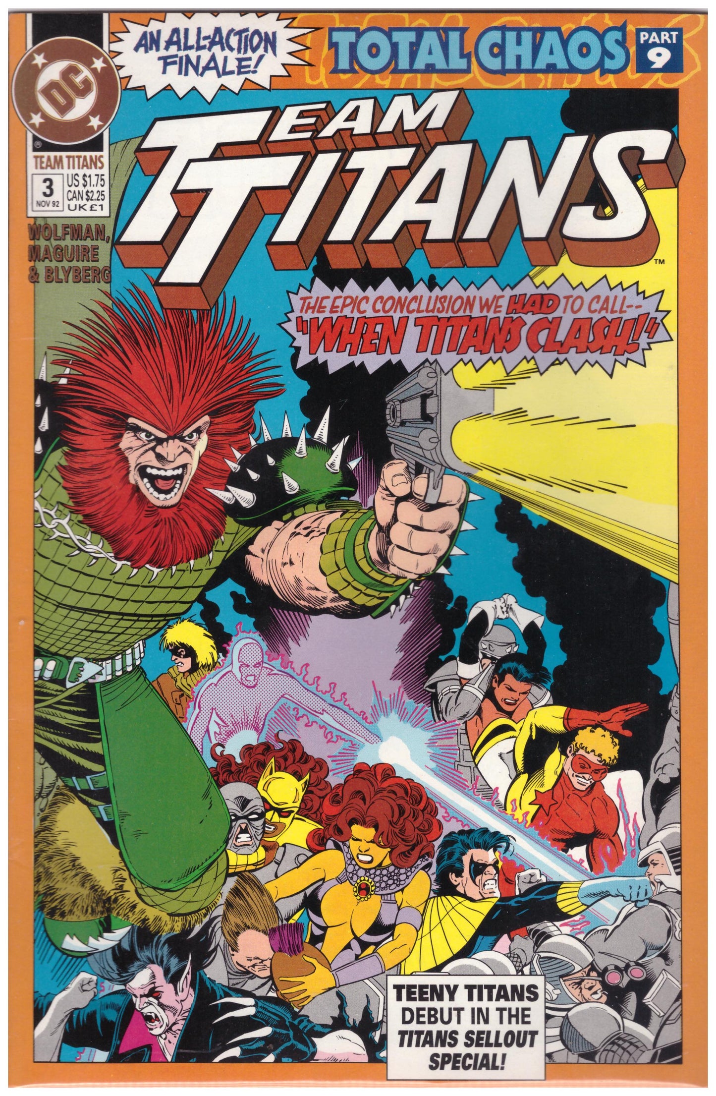 Team Titans #3 Nov 92 from DC Comics