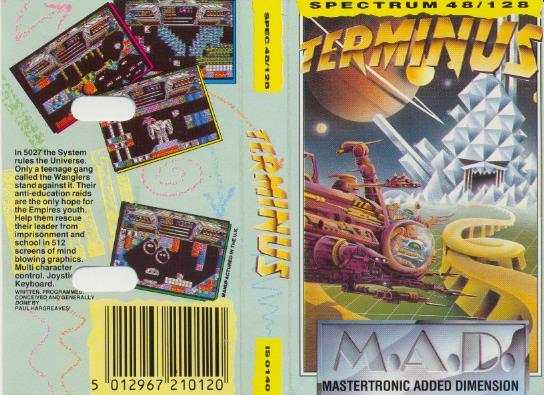 Terminus for Spectrum by Mastertronic Added Dimension/M.A.D on Tape