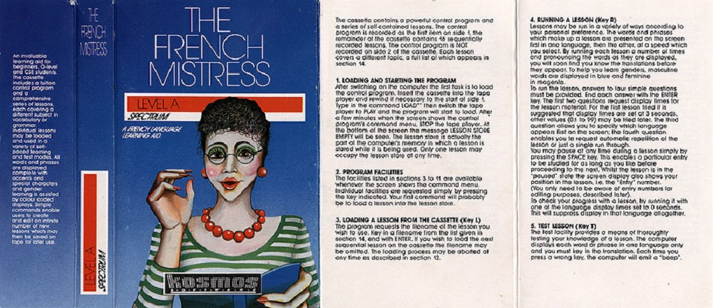 The French Mistress Level A for ZX Spectrum from Kosmos