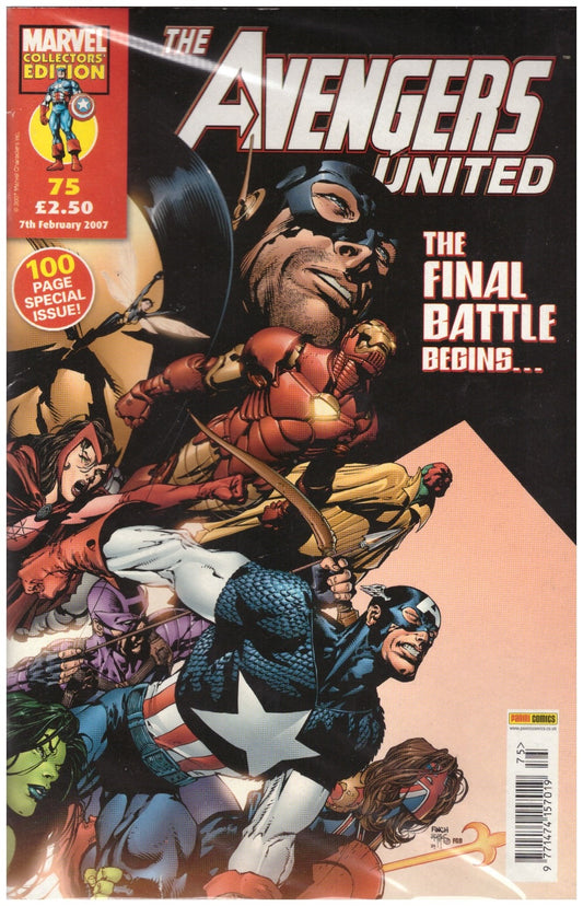 The Avengers United #75 comic, Marvel Panini Comics UK, Avengers comic issue