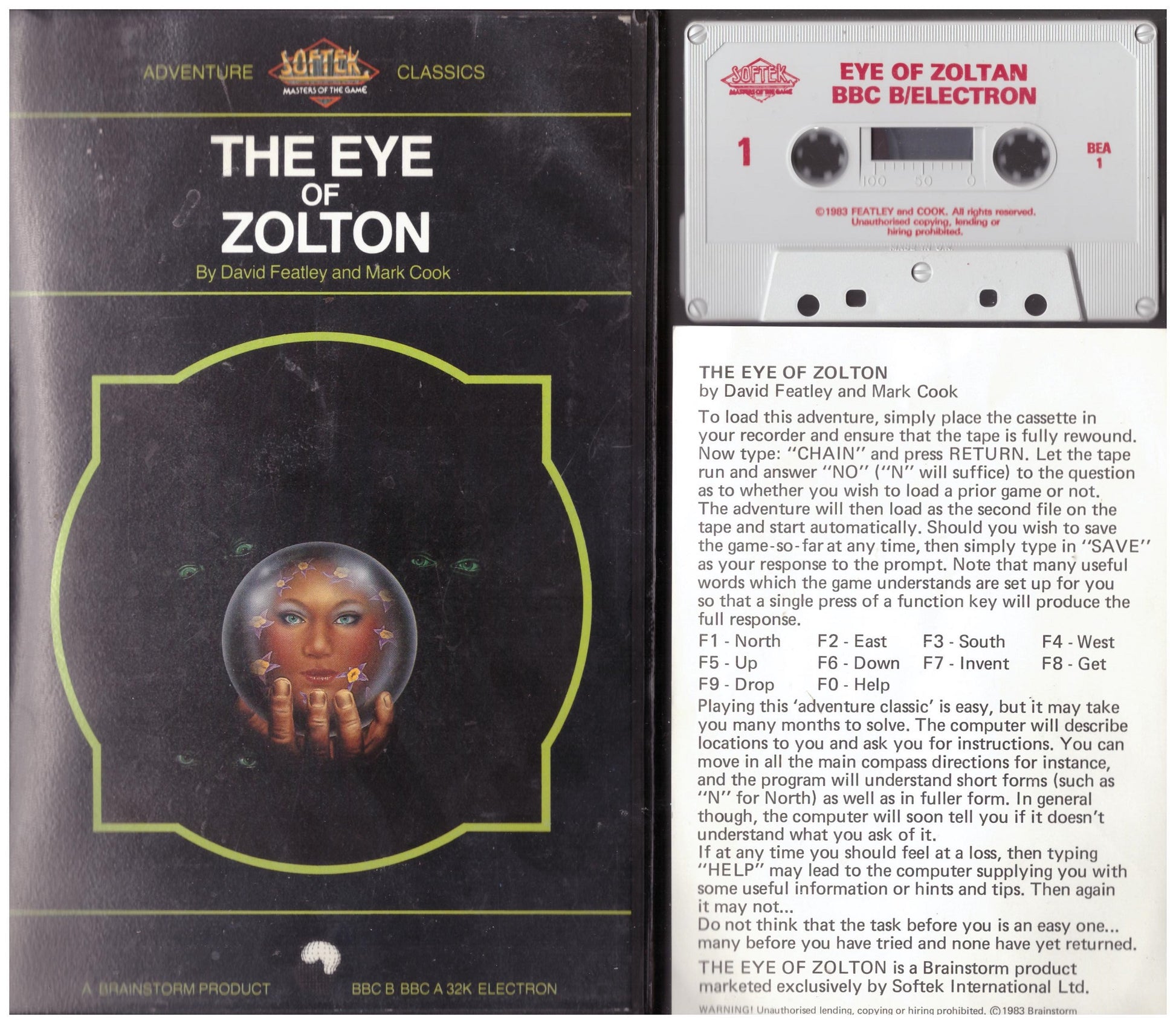 The Eye Of Zolton for BBC Micro/Acorn Electron from Brainstorm/Softek (BEA 1)