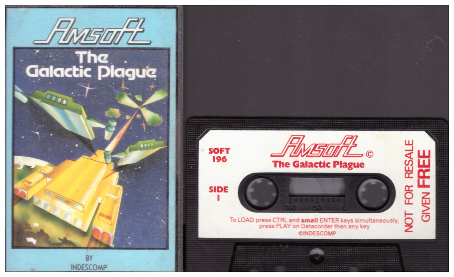 The Galactic Plague for Amstrad CPC from Amsoft (SOFT 196)