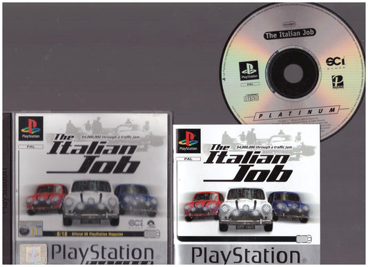 The Italian Job for Sony Playstation 1/PS1 from SCi (SLES 03489)