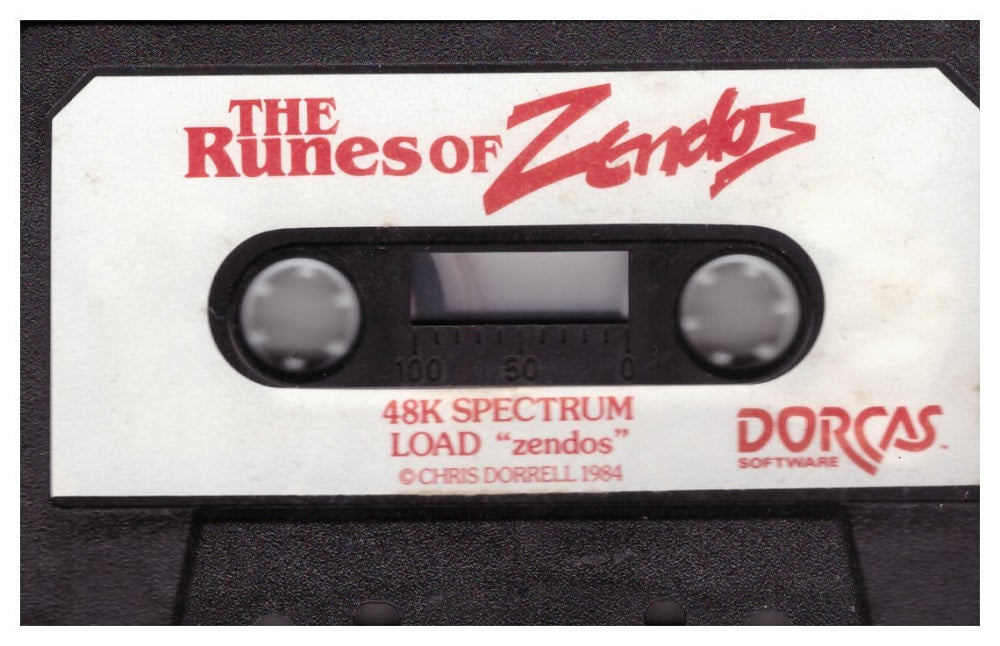 The Runes Of Zendos Tape Only for ZX Spectrum from Dorcas